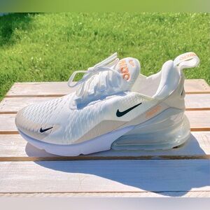Nike Women’s Air Max 270 Size 8 Summit White/Black Desert-Sand DH3050-100